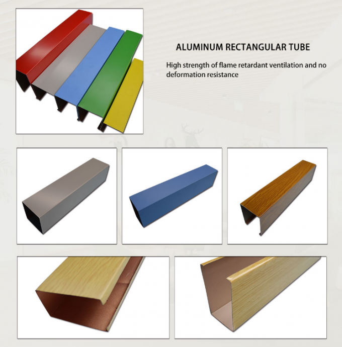長方形木製の穀物の金属の天井板/アルミニウム合成のパネルのクラッディング 
